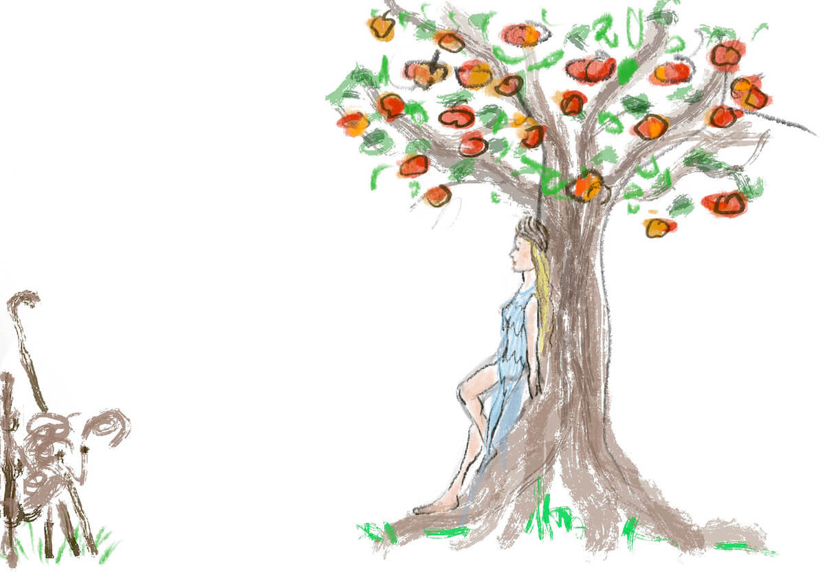 Inanna, der Apfelbaum und der Hirte