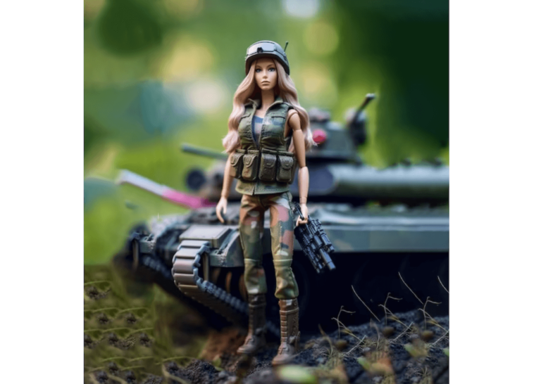 Militär-Barbie