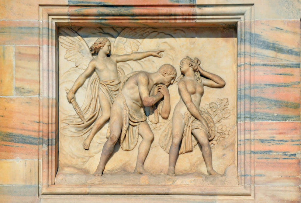Expulsion from Paradise, Milan Cathedral