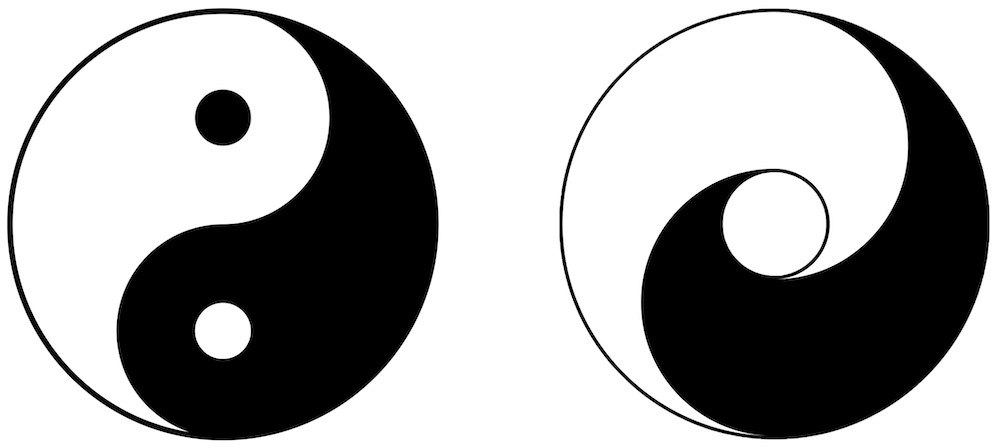 Yin Yang und Hotu (das Yin-Yang der Welt)
